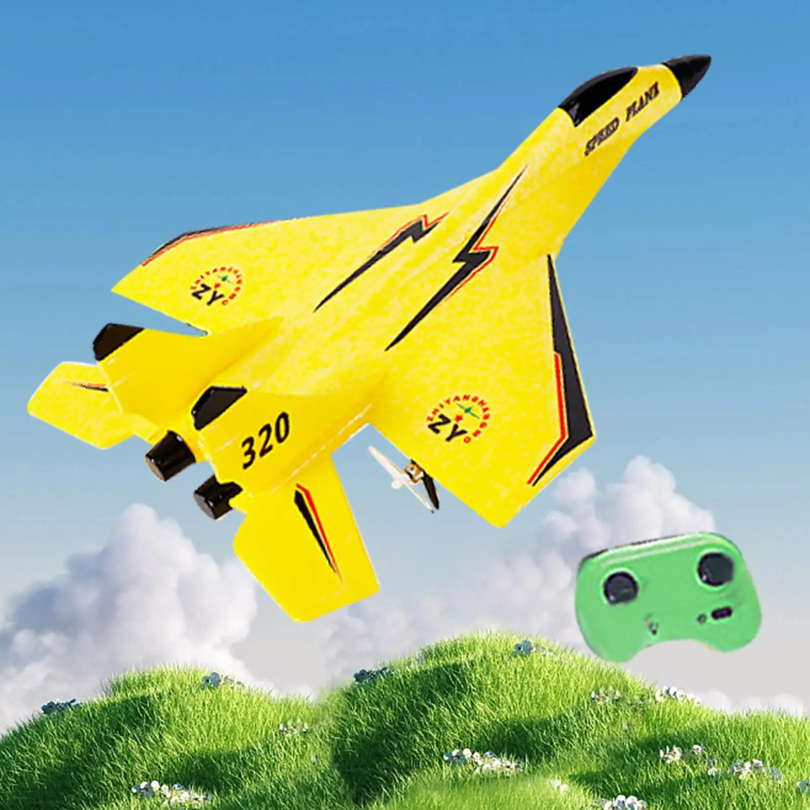 RC Glider Fixed Wing Aircraft Foam with Flash Light Airplane