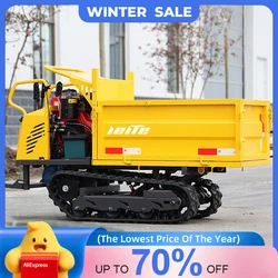 Small Tipper Crawler Dumper High Quality Cheap Mini Dumper Truck 800kg 4x4 Hydraulic Small Dumpers Free Shipping customized