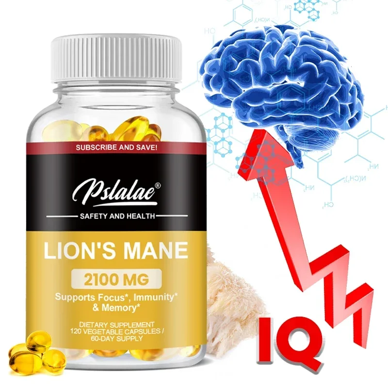 Natural premium brain-boosting Lion’s Mane Mushroom Capsules – Lion’s Mane Mushroom Supplement