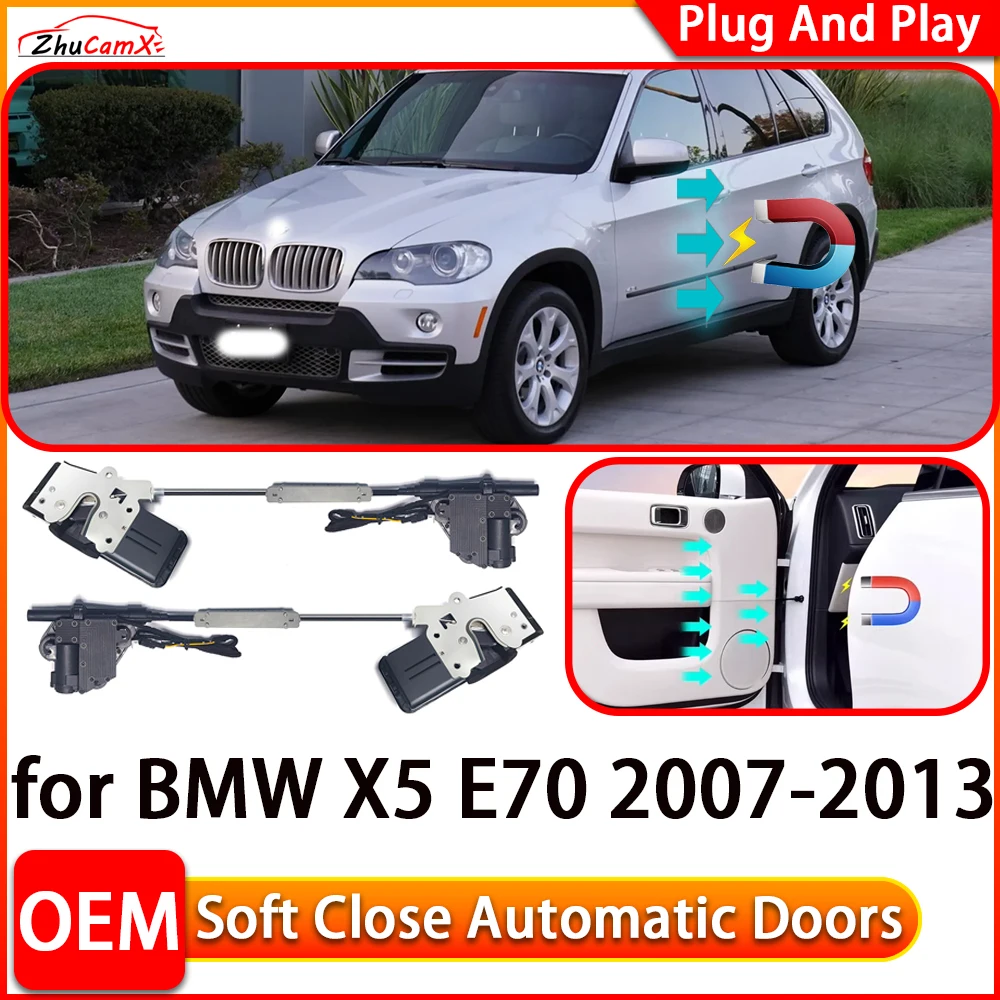 

ZhuCamX for BMW X5 E70 2007-2013 Car Automatic Electric Soft Close Door Closer Power Closing Door Comfort Closing System