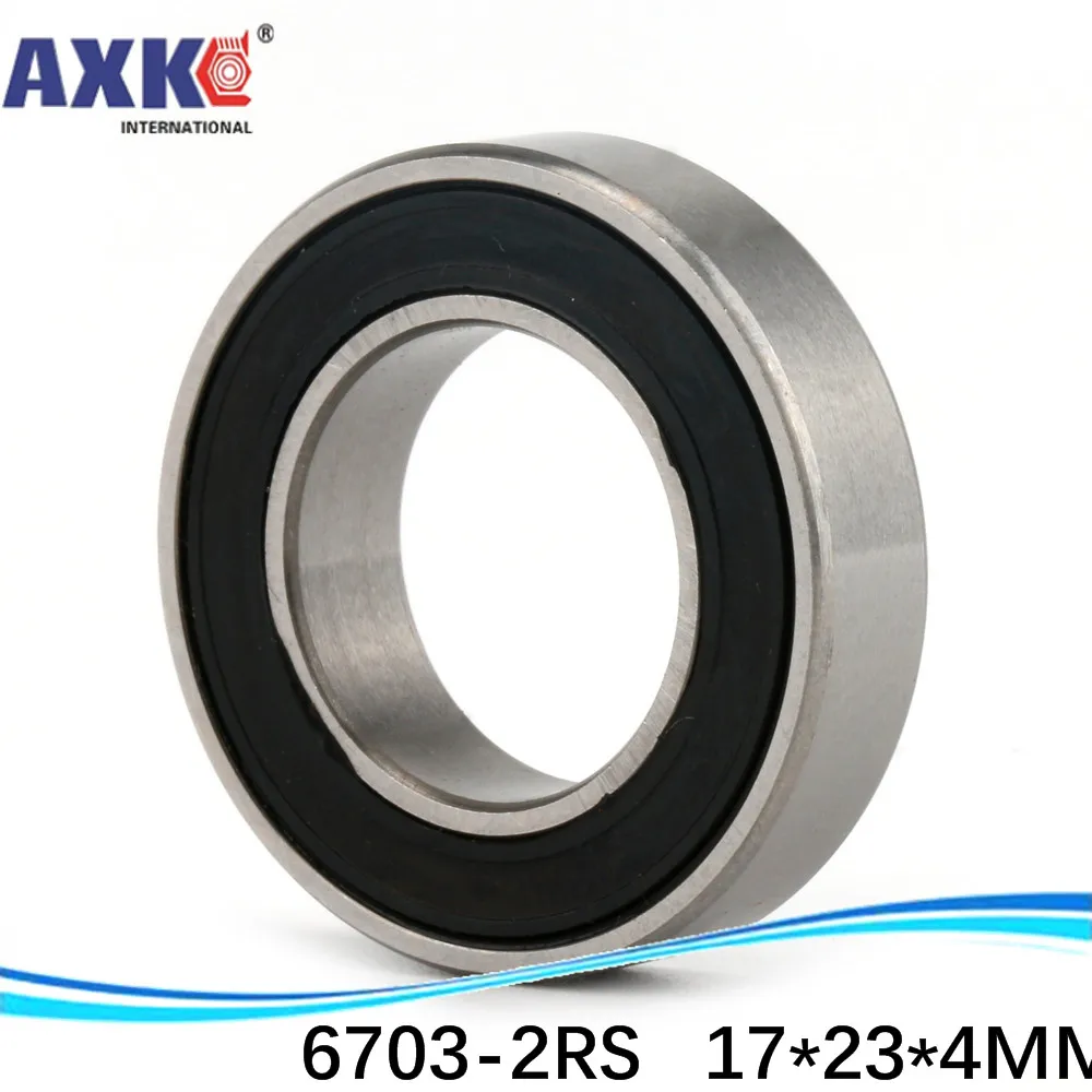 10pcs Free Shiping The High Quality of Ultra-thin Deep Groove Ball Bearings 61703ZZ 6703ZZ 6703-2RS 17*23*4 Mm * Inch Bearing 99