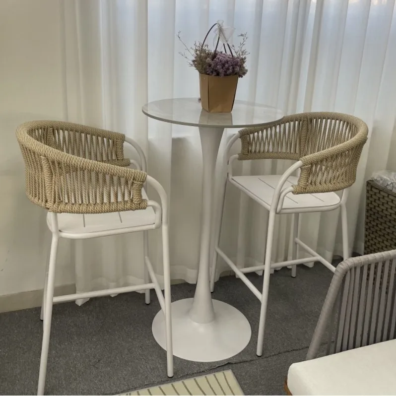 Outdoor Bar Chair Creative Rattan Homestay Courtyard Bar Club Restaurant Bar Rattan