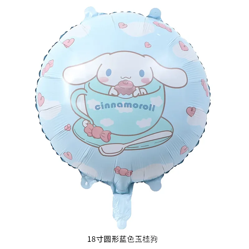 Sanriio Party Balloon Decoration Cinnamorooll Birthday Kids Favors Years Balloons Charm Row Bow Latex Balloon Party Supplies