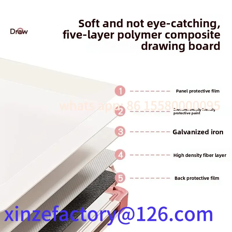 Customizable Double-Sided Teaching Blackboard Magnetic Stand Erasable Whiteboard