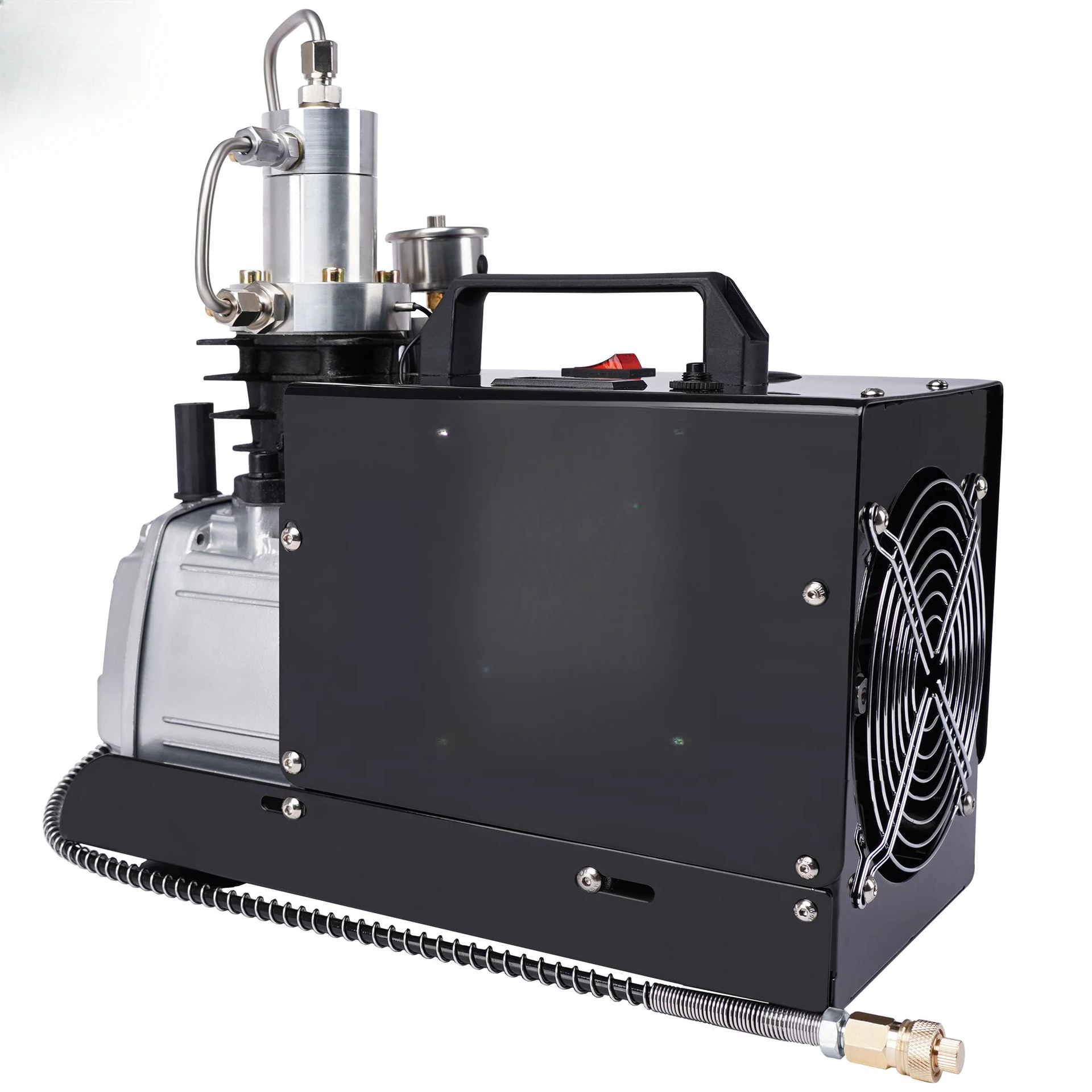 

High pressure air pump 30mpa single cylinder high pressure electric pump 220v automatic shutdown
