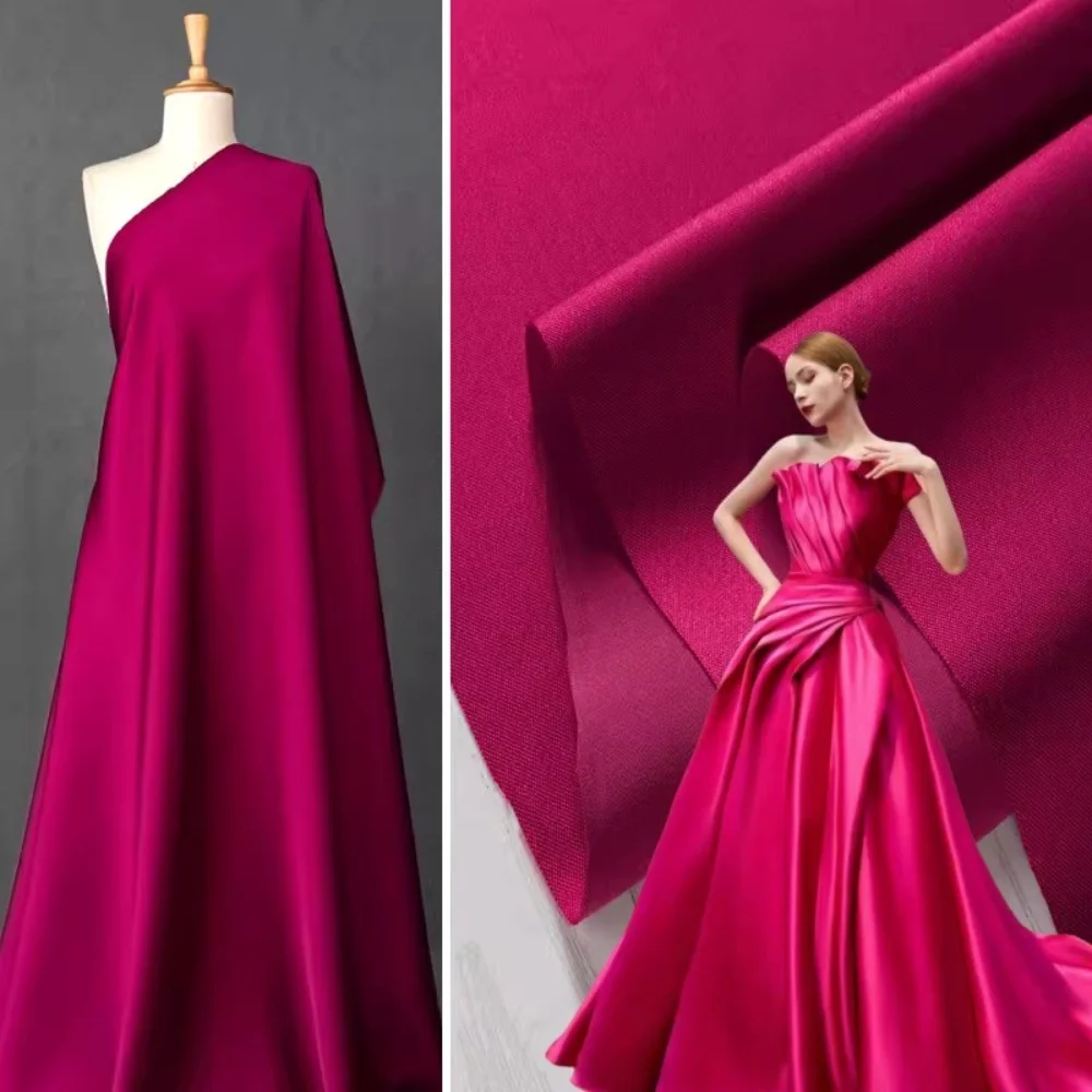 

Imitation Acetate Satin Fabric Dress Clothing Design Apparel Sewing Fabric for By The Meter Wholesale Cloth Diy Material