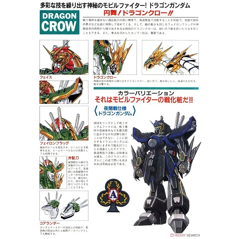 Gundam Bandai HG 1/100 Fighter G Gundam Ainme รุ่น DRAGON Figure Assembly Action Mech ผลิตภัณฑ์เดิม