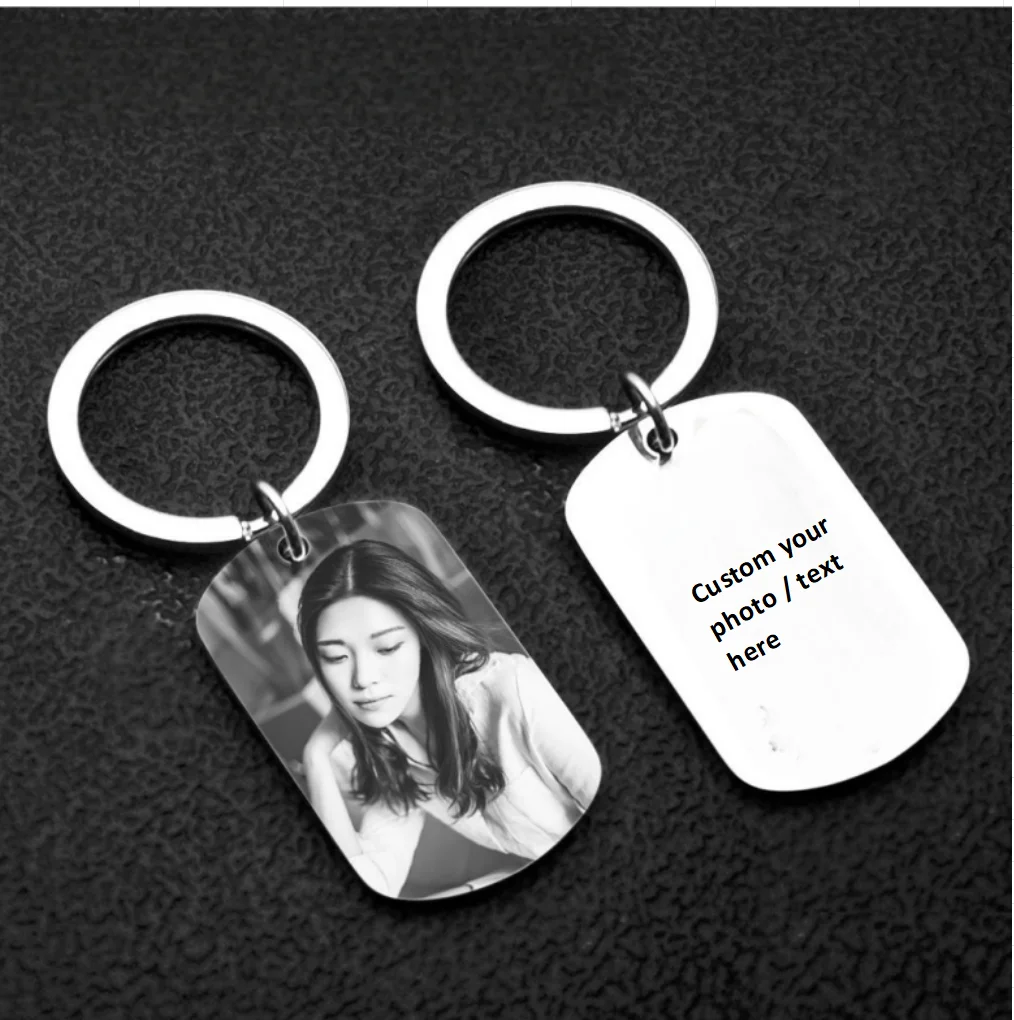 

Personalized Photo Keychains Drive Safe Pet Memorial Gifts Keyring Customized Mom's photo for Mother's Day Gift