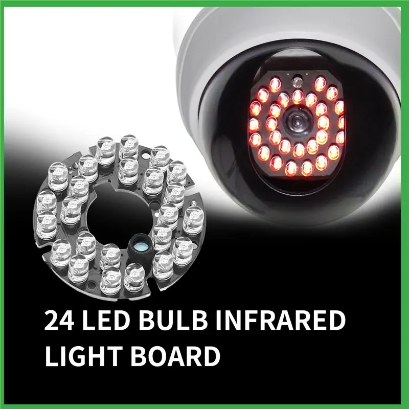 CCTV Camera 10Mil 90 Degree Red 5Mm 24 LED Bulb IR Infrared Lamp Board