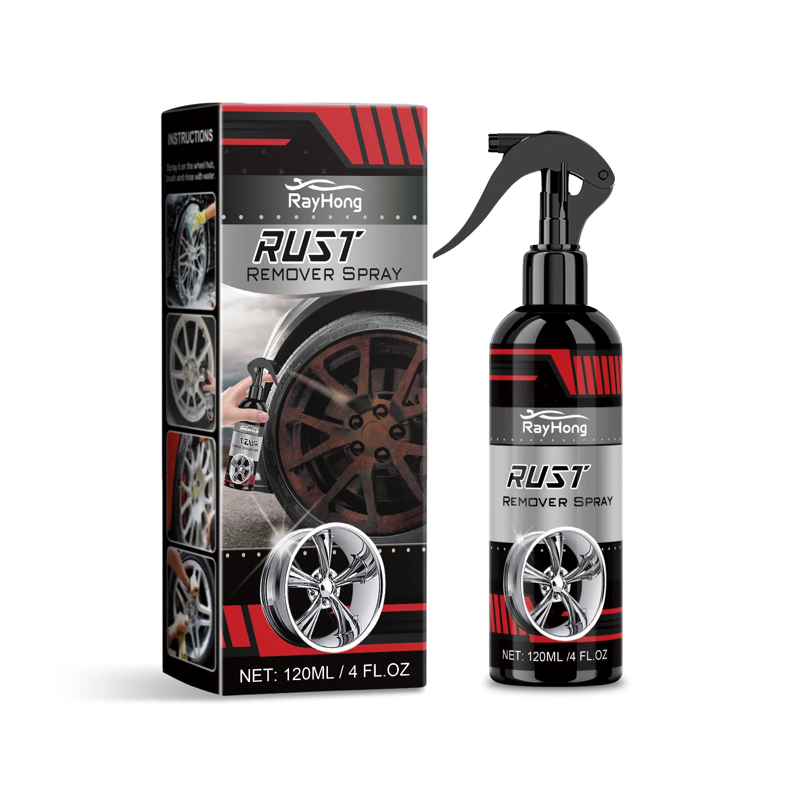 

Профессиональный спрей для удаления ржавчины на колесах — мощная формула для обеззараживания и полировки для полного обслуживания ступицы колеса