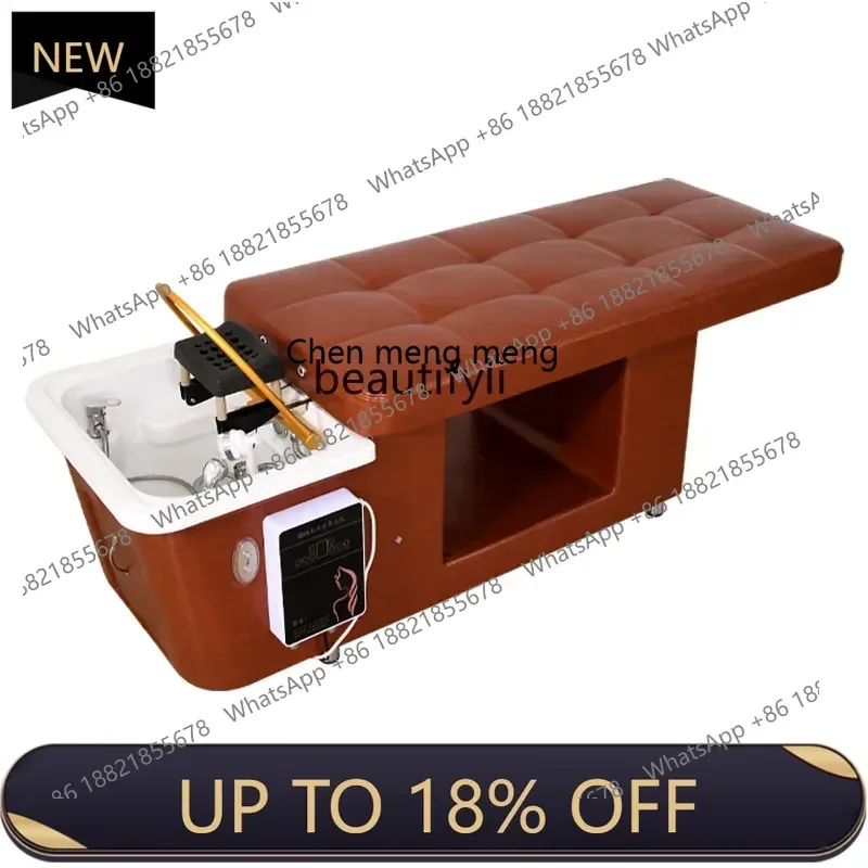 P178 15 سرير علاج للرأس صالون تجميل كهربائي دفع وسحب تداول المياه تبخير تنظيف كرسي شامبو تايلاندي #1