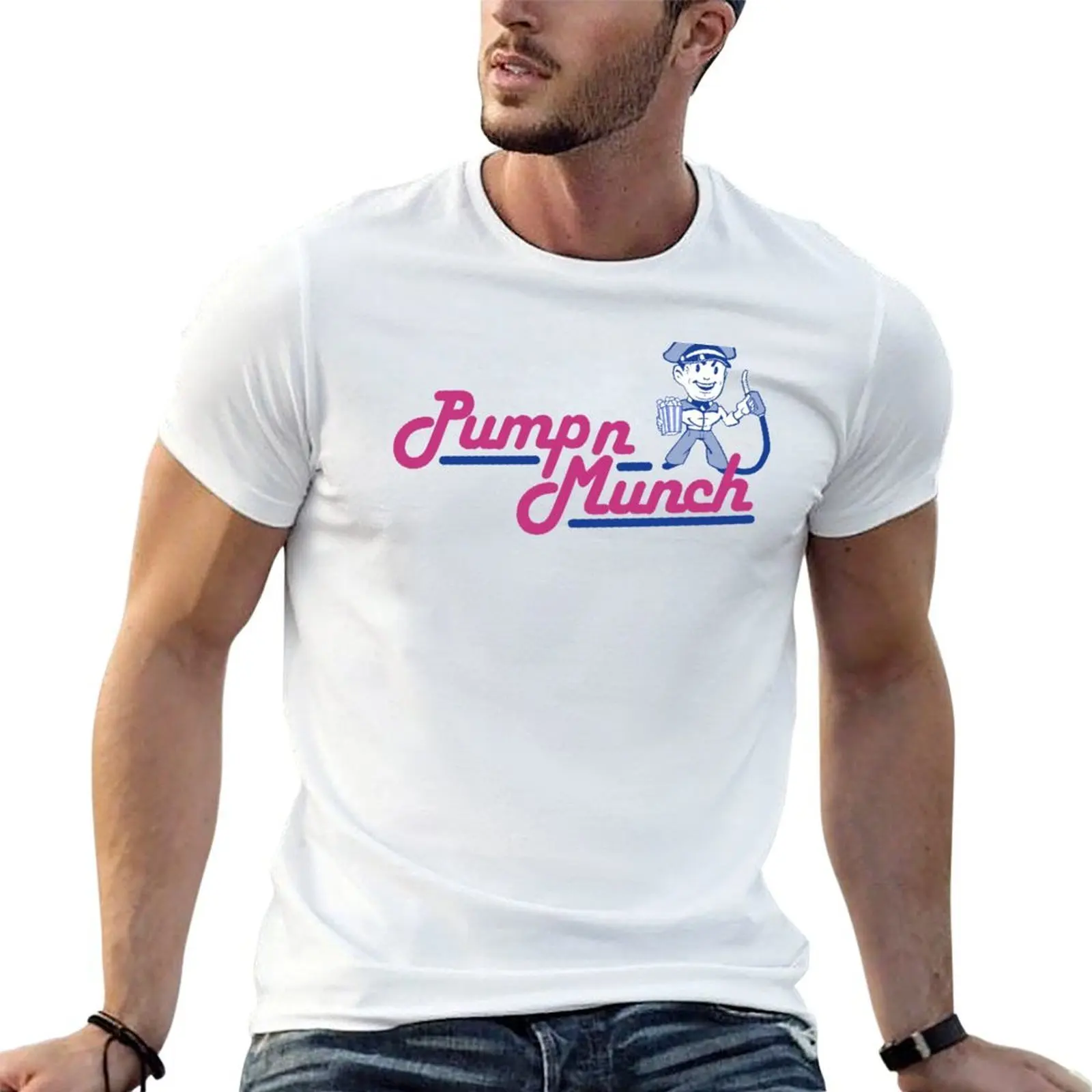 

Pump n Munch T-Shirt man t shirt graphic man graphic t shirt t shirt men 100% cotton luxury brand T-Shirt