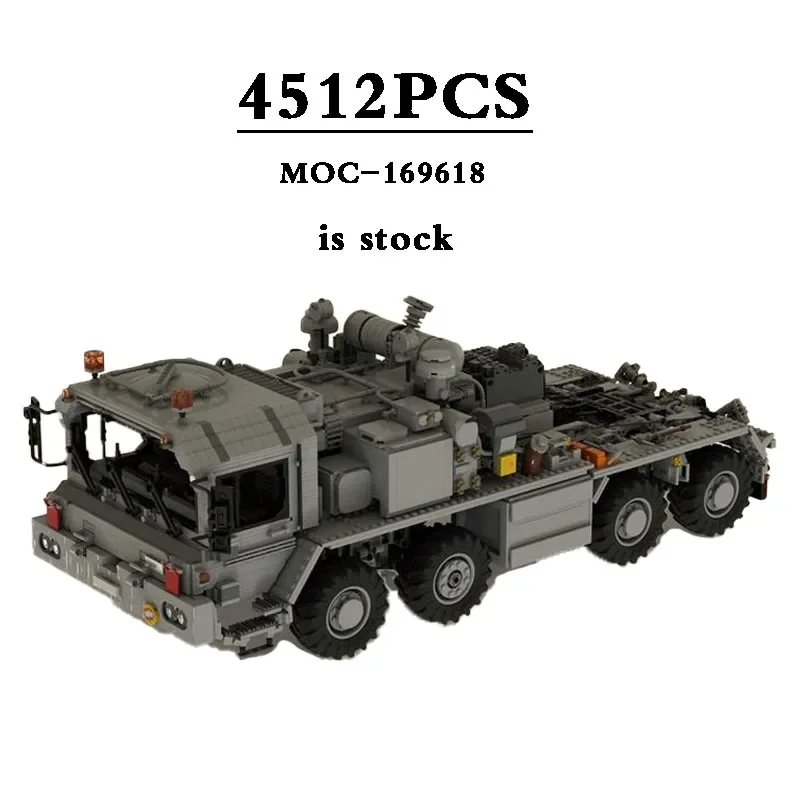 Building Blocks MOC-169618 Truck Heavy Duty Tractor Model Trailer Tractor Building Block Toys 4512PCS Kids Birthday Toys  Gifts