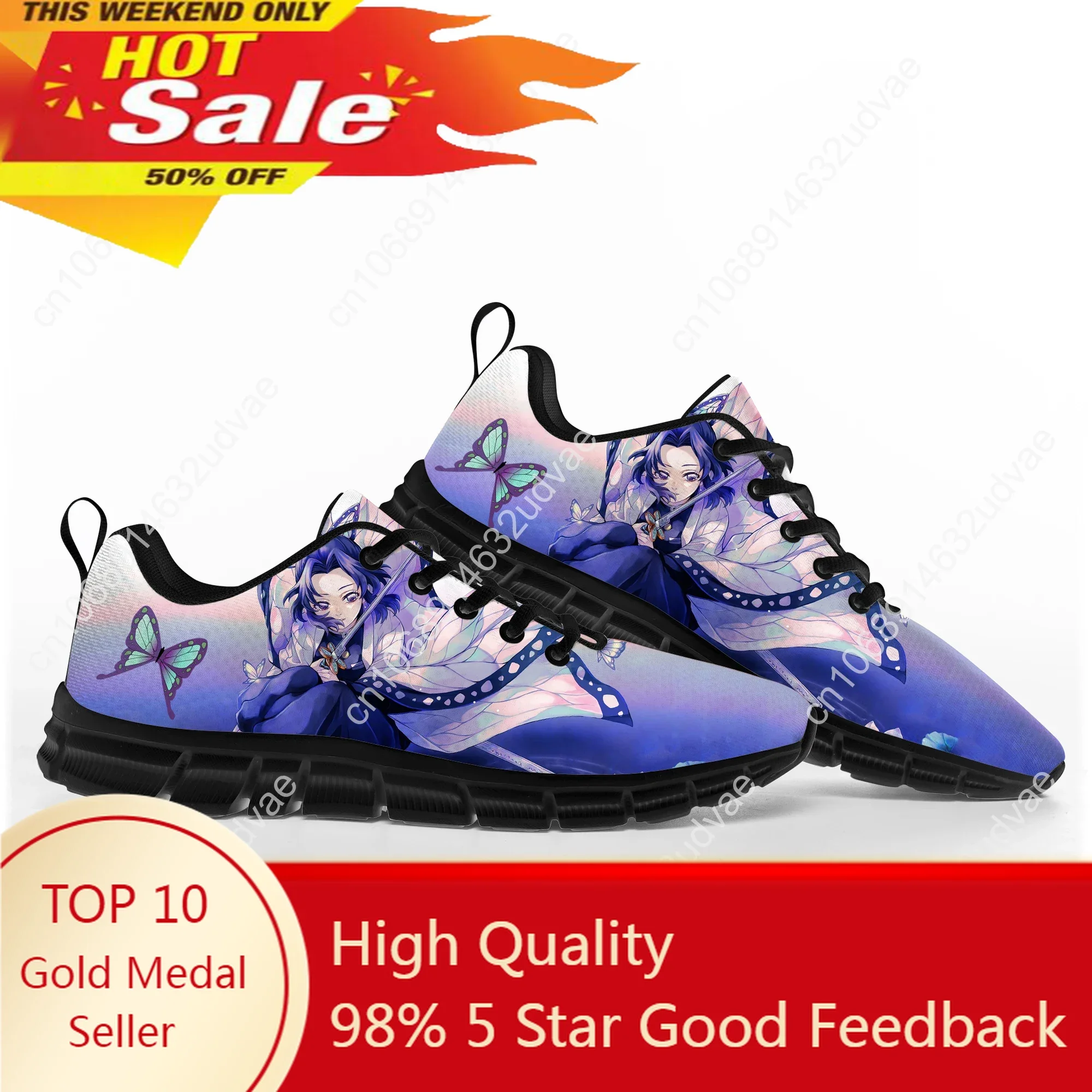 

Shinobu Insect Pillar Sports Shoes Demon Slayer Sneakers Kimetsu No Yaiba Men Women Teenager Custom Made Shoe Daily Footwear