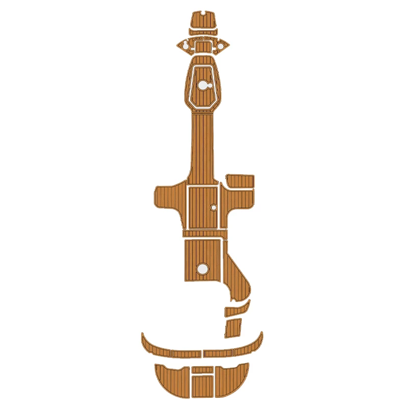 

Напольный коврик из пены EVA из искусственного тикового дерева для 2002-2008 SeaRay 240 Sundeck Cockpit Pads 6 мм EVA Faux Teak Deck Floor