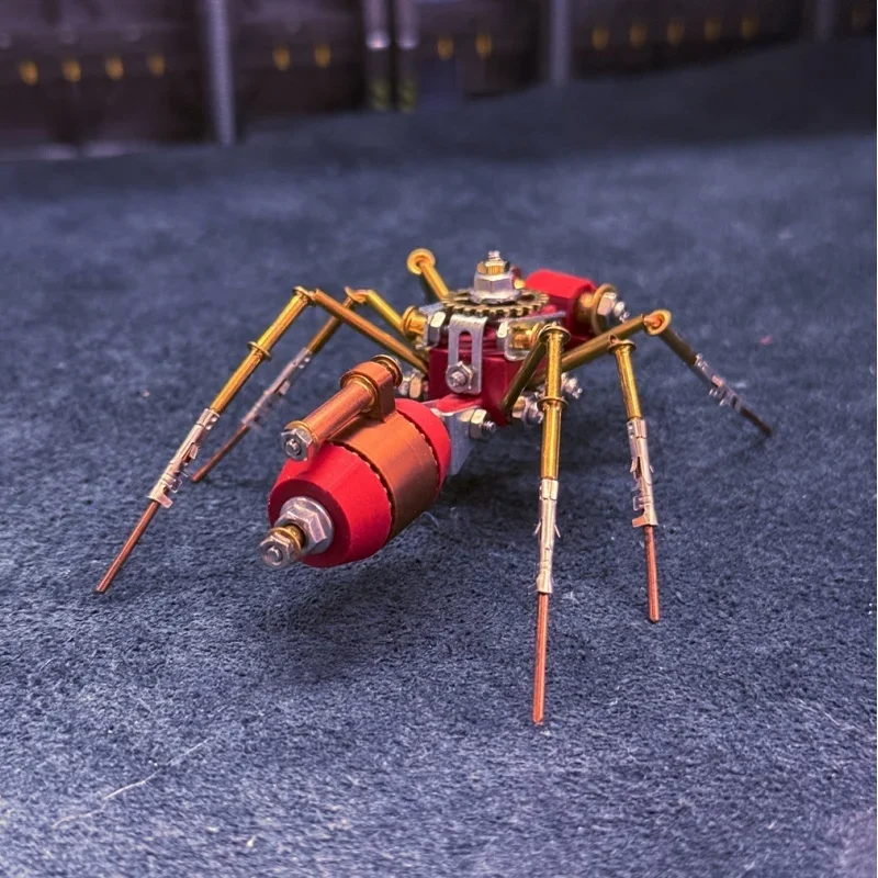 

DIY Assembly Metal Model Kit Steampunk Mechanical Ant Creative Ornament 3D Puzzle Handmade Toy Kids Birthday Gift