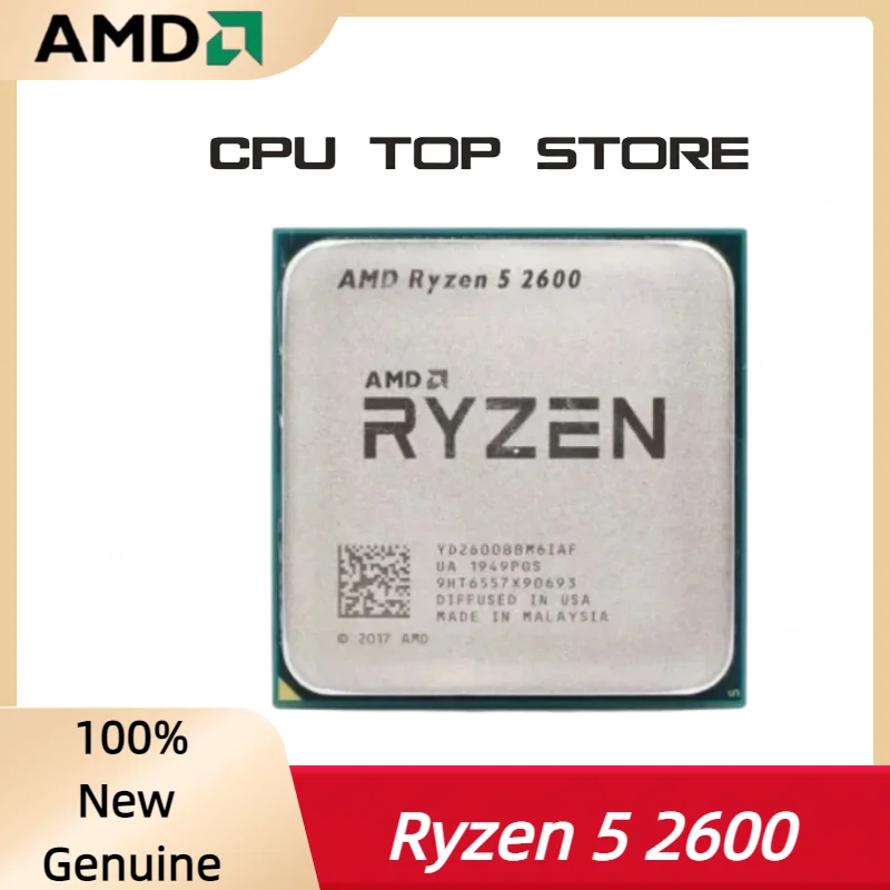 

AMD Ryzen 5 R5 2600 3.4GHz 6-Core 12-Thread CPU Processor Socket AM4