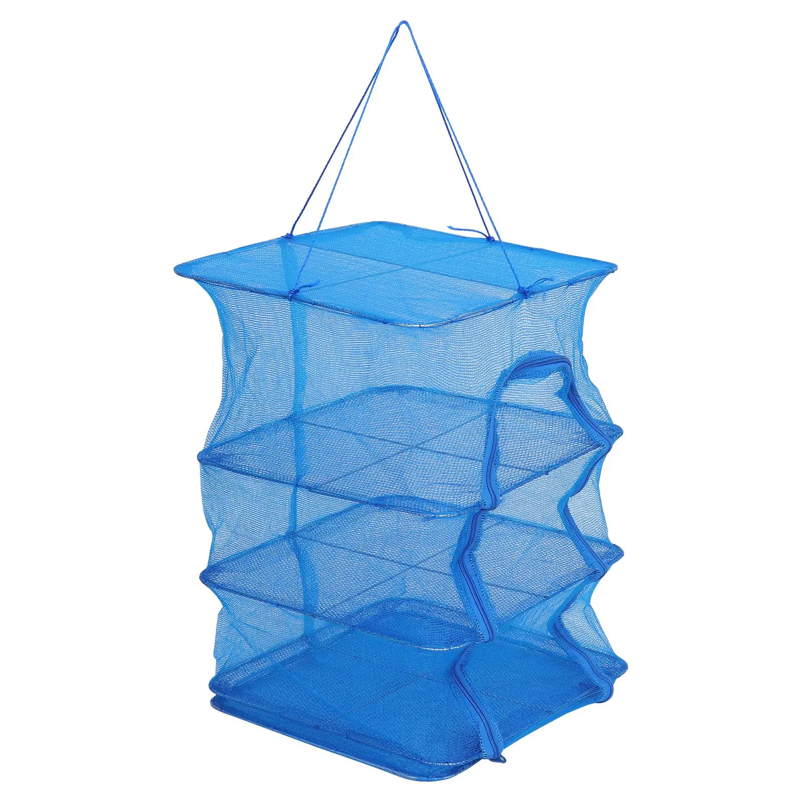 

Folding Drying Net 35# Triple Layer 65cm Square Nylon Mesh for Fish Vegetables Fruits Breathable Bird Proof Hanging