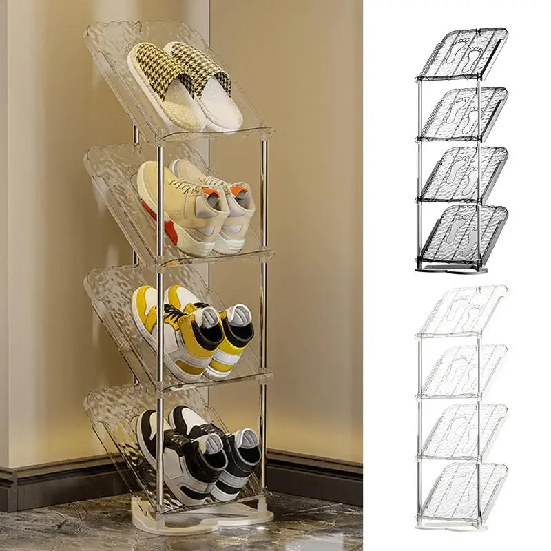 

4-Tier Shoe Rack Flexible Combination Shoe Rack Space Saving Shoe Shelf For Living Room Shoes Organizer Stand Holder