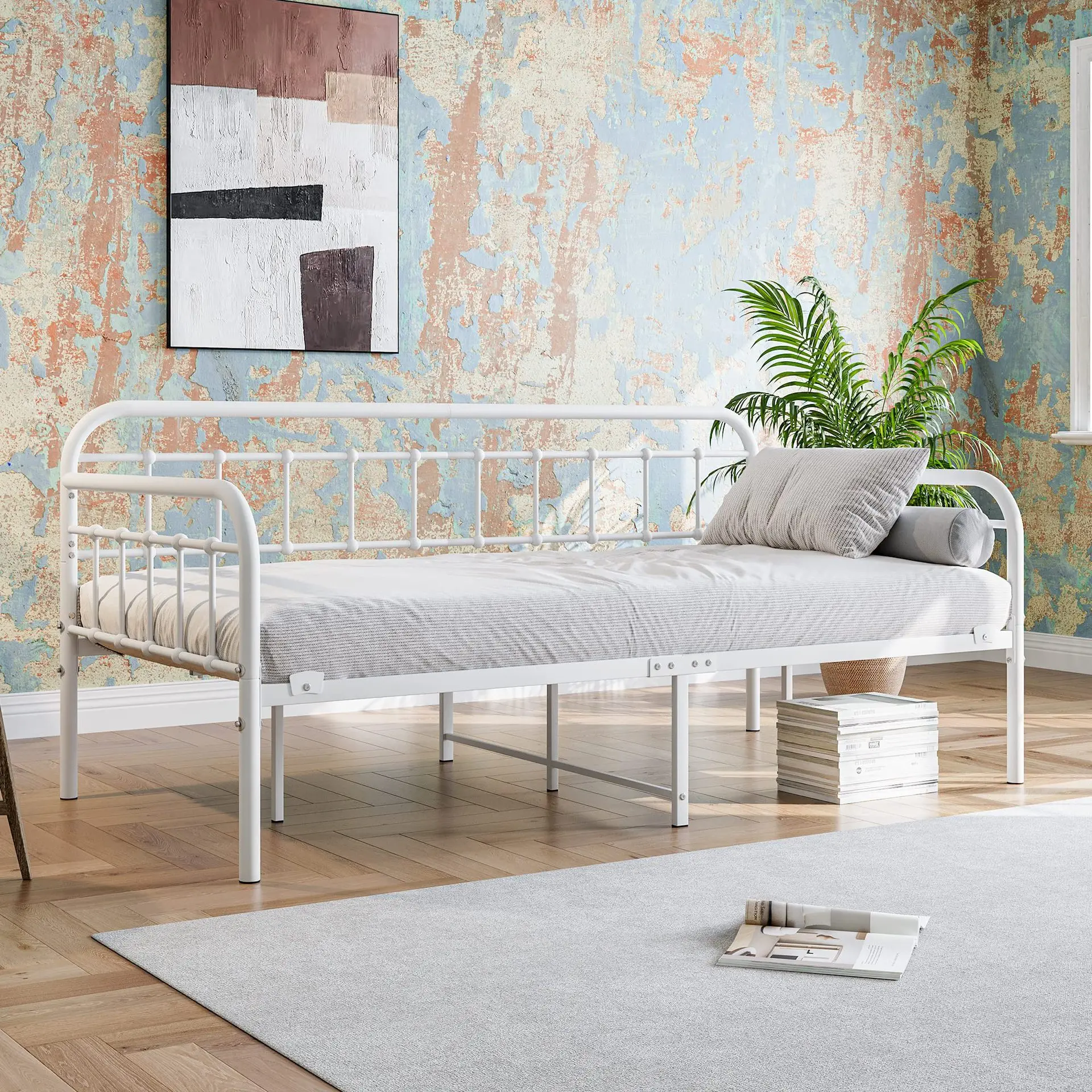 Split bedroom Living room Multifunctional bed frame with storage sofa