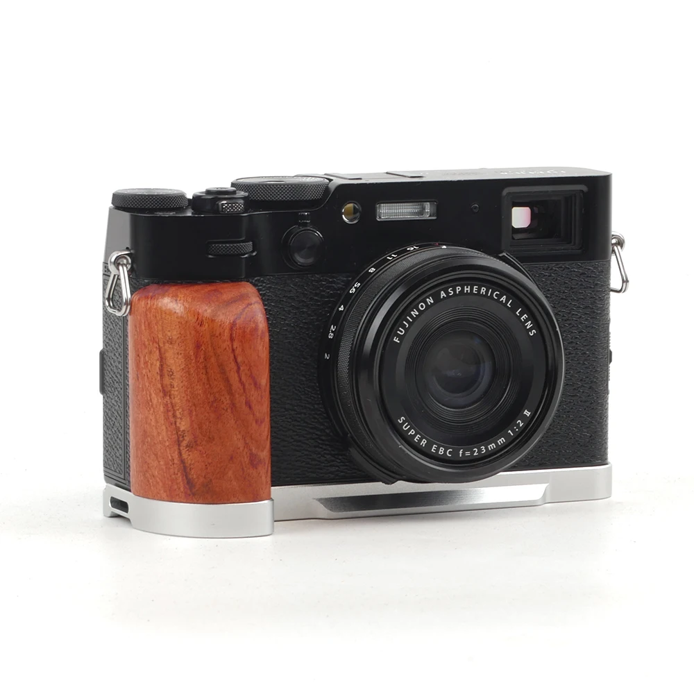 أفضل قبضة اليد لوحة الإفراج السريع لكاميرا Fujifilm X100VI Arca ترايبود جبل مقبض خشبي قبضة الخشب صالح فوجي X100 VI RRS