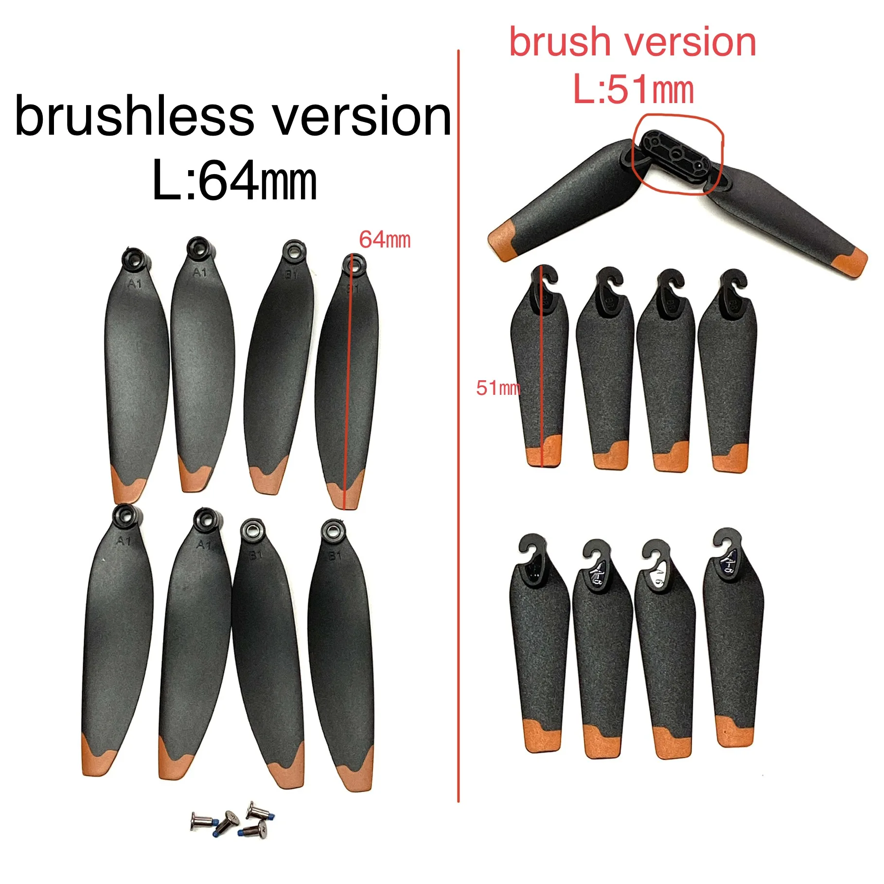 P14 Brushless RC Drone A15 P15 PRO Quadcopter Spare Part P14pro P15pro Propeller Blade Part Accessory