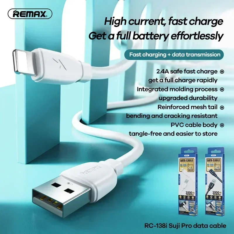 Remax RC-138i High current MICRO Type C To MICRO TypeC Fast Charging Cable 2.4A Cord Wire for Xiaomi Huawei iphone 15 pro max