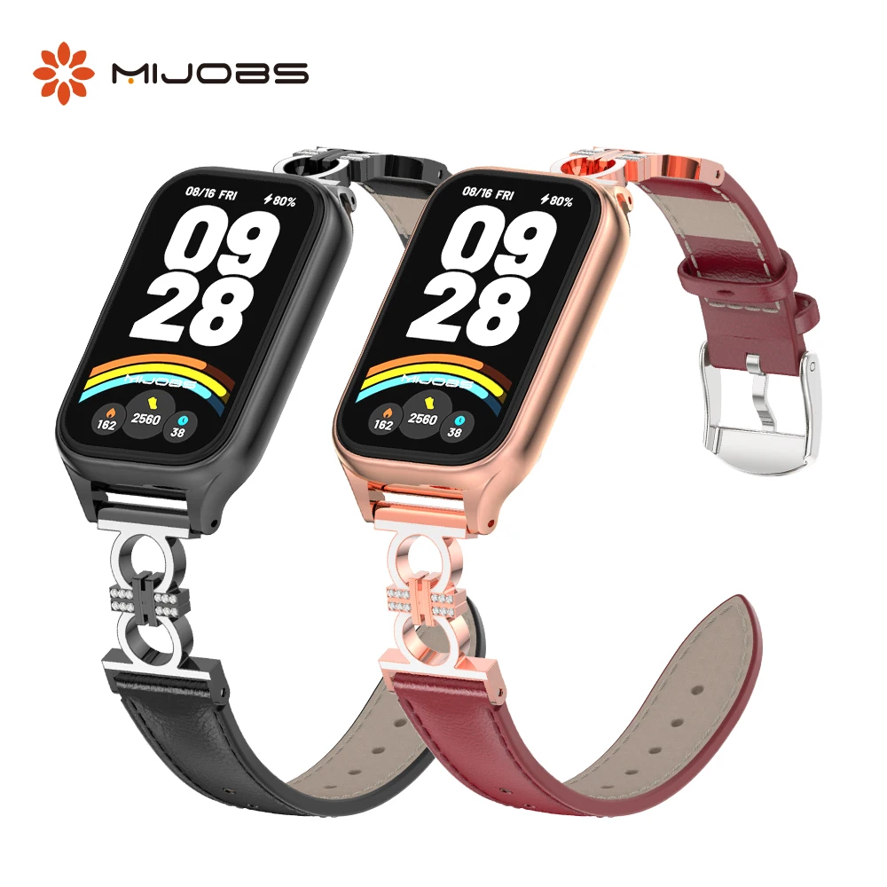 Strap For Mi Band 9 Active Watchband for Xiaomi Smart Band 9 Active Wristband for Redmi Band 3 Leather Strap Replacement