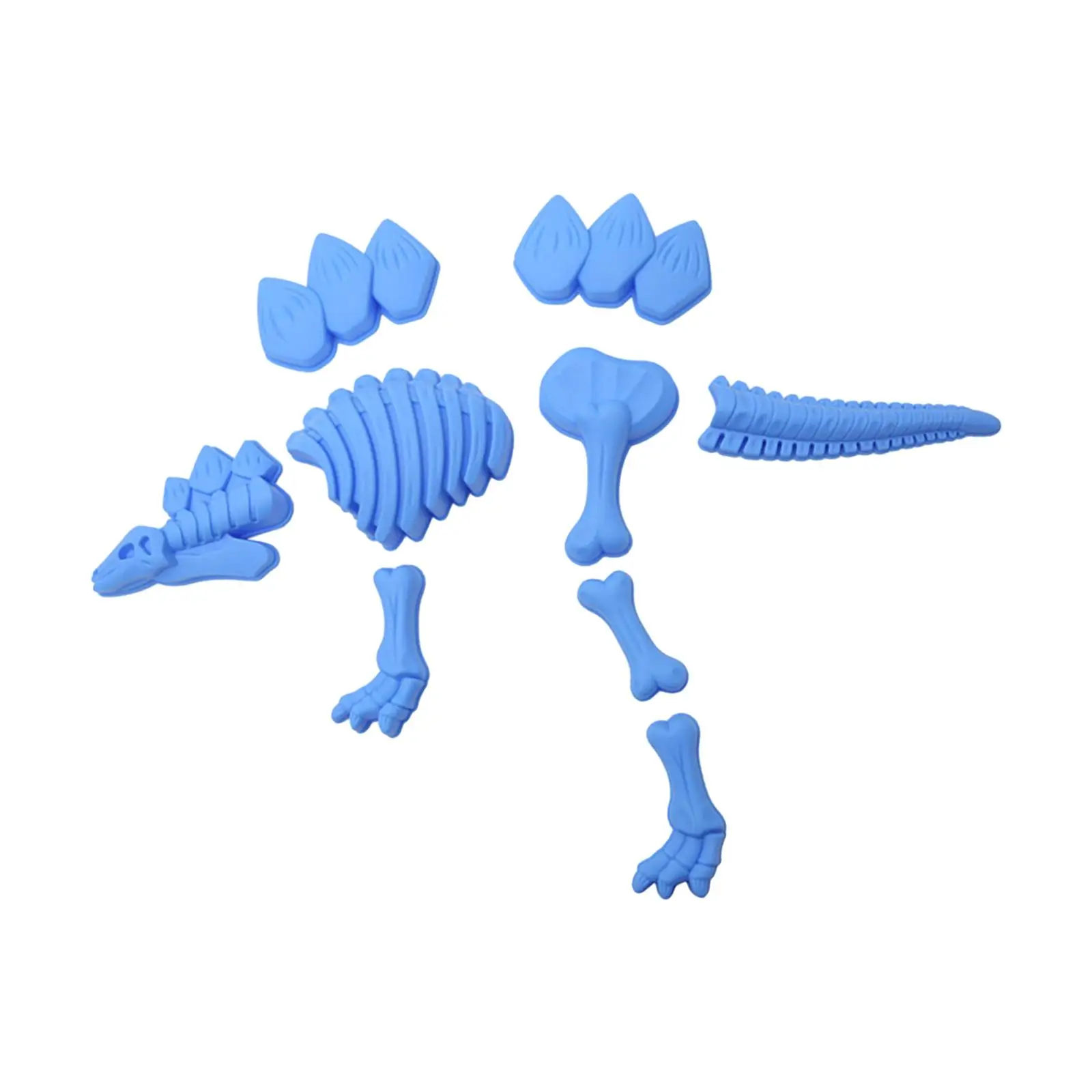 

9 Pieces Play Sand Skeleton Dinosaur Toys Travel Toys Party Favors Fossil Beach Toy Model Set for Boys Girls Age 2 3 4 5 6 8