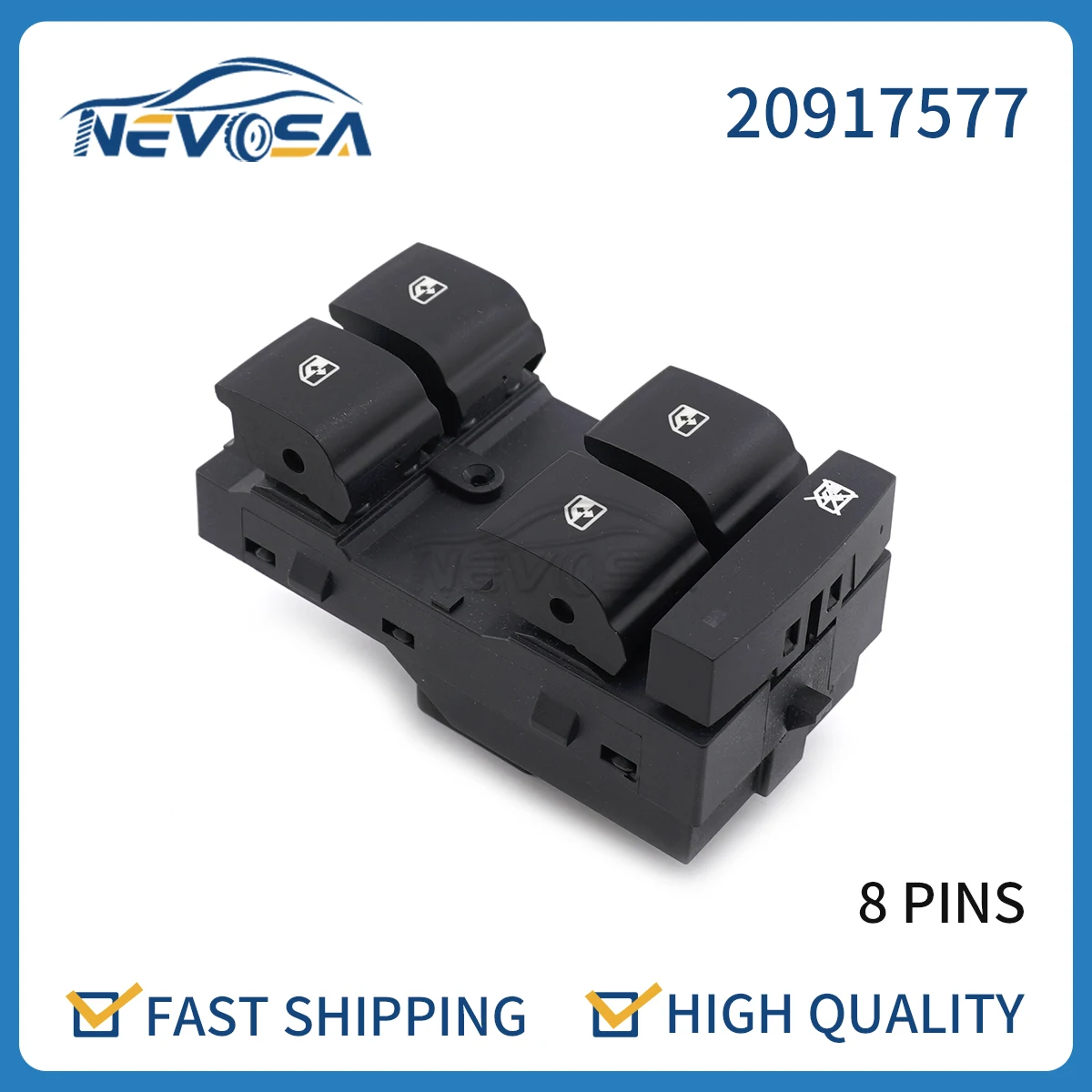 

Nevosa 20917577 20917599 Car Left Driver Side Window Lifter Switch For Chevrolet Cruze Malibu