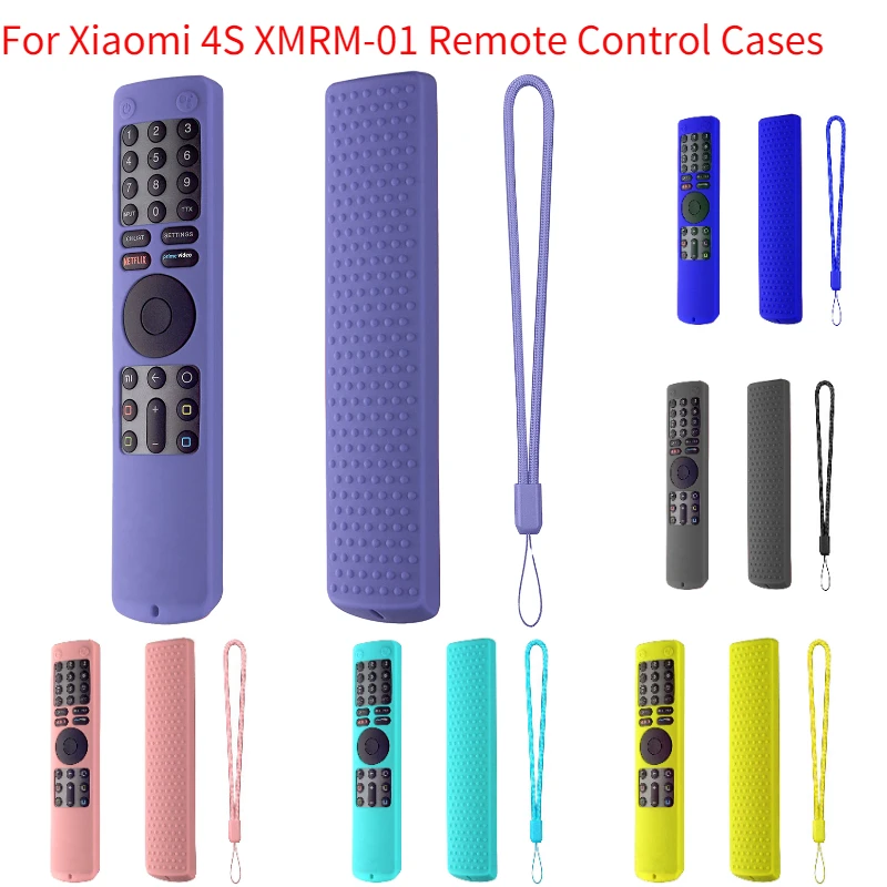 Remote Control Case for Xiaomi Mi 4S Smart TV Waterproof Remote Cover Silicone Protective Shockproof Protector With Lanyard