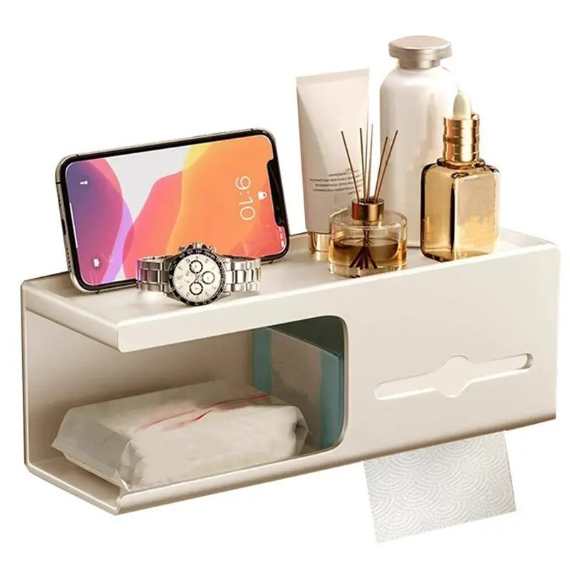 

SEWS-For Bathroom Storage Tools For Toilet Paper Holder, Wall Mounted In Carbon Steel Material