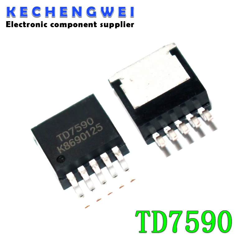 5PCS TD7590 TO-263 7590 TO263 5A 240KHz 36V PWM Buck DC DC Converter