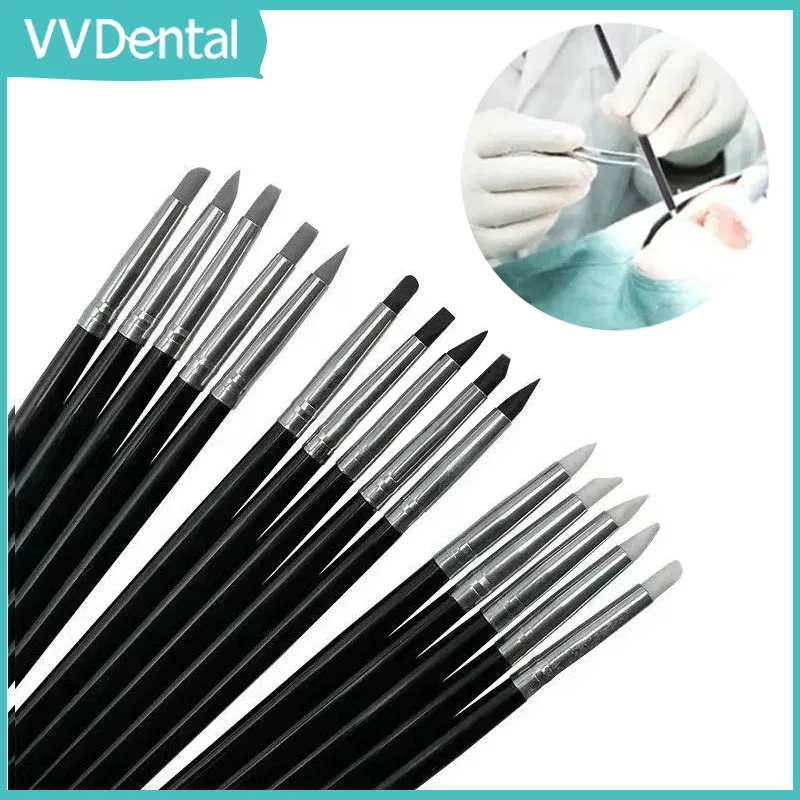 

VVDental 5Pcs Dental Resin Brush Pens Dental Shaping Silicone Adhesive Composite Porcelain Teeth Dentistry Tools