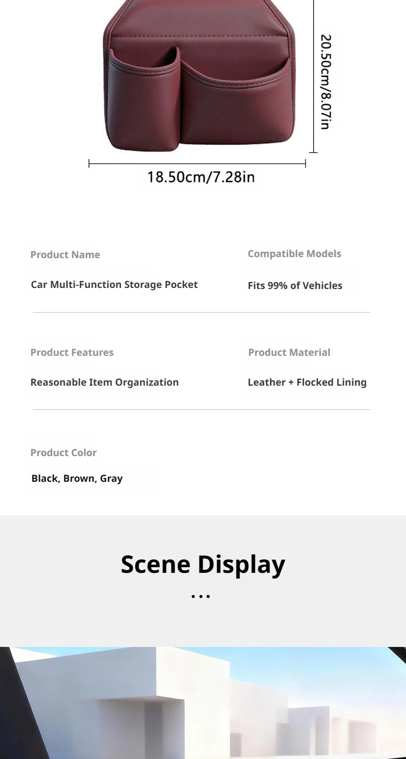 SEAMETAL Universeller Auto-Türbecherhalter Organizer-Tasche Hängende Fahrzeug-Türseiten-Aufbewahrungstasche Getränkehalter Getränkehalter-Tasche – Detail 22