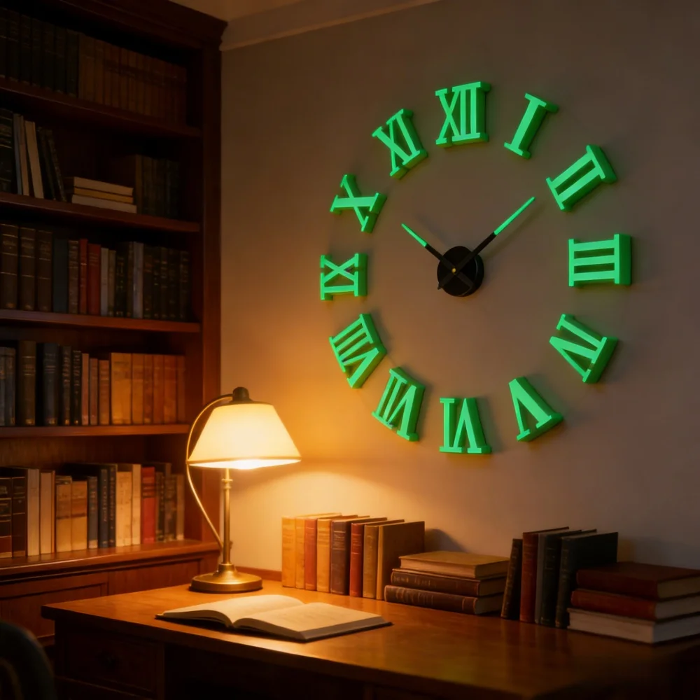 New Modern Design Large Wall Clock 3D DIY Quartz Clocks Fashion Watches Acrylic Mirror Stickers Living Room Home Decor Horloge
