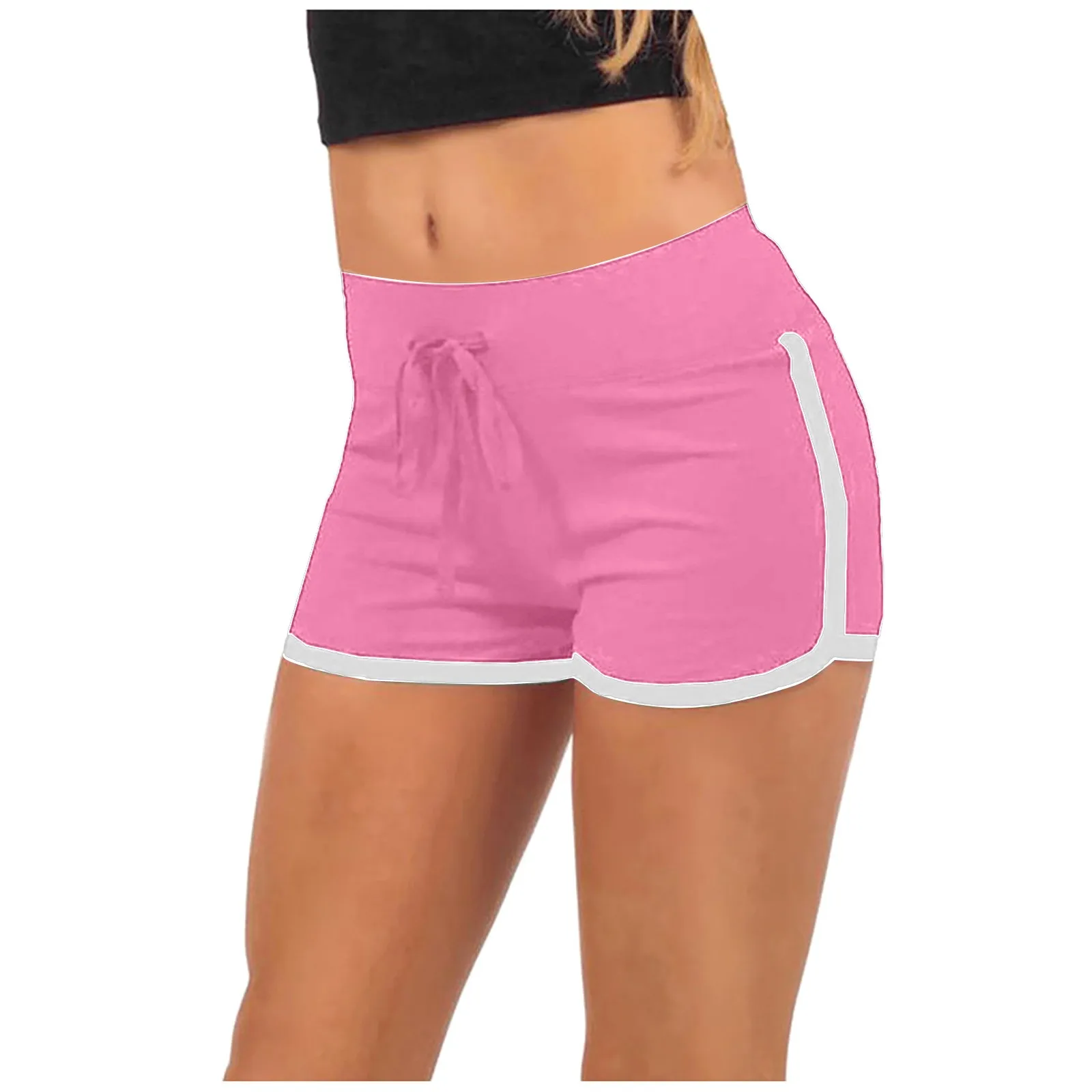 Summer High Waist Women Workout Shorts Fashion Gym Sports Shorts Ladies Shorts Sport Basic Pants Solid Casual Shorts Femme