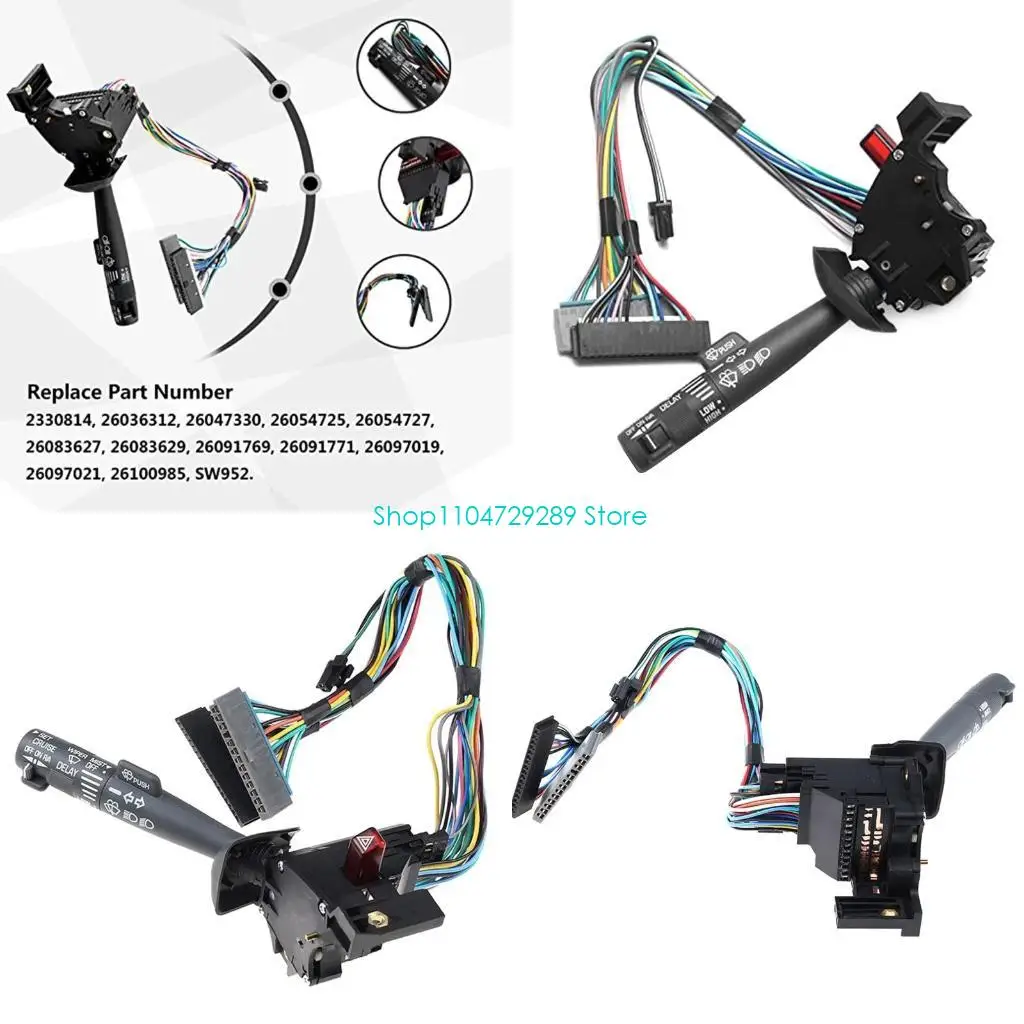 

D8KE Cruise Control Windshield Wiper Arm Turn Lever Switch 26100985