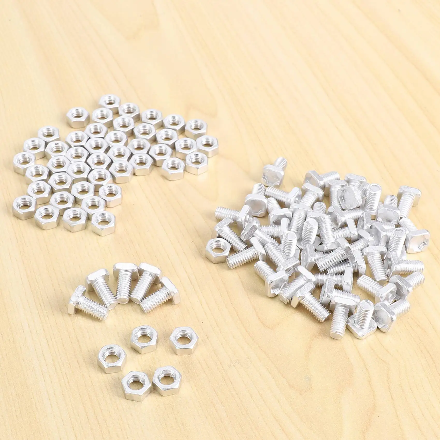 50 Packs Greenhouse Nuts And Bolts Square Head Bolts Nuts Greenhouse Repair Kit Parts Replacement Garden Supplies-[A22I Store]