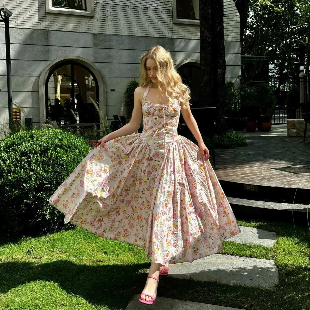 

Suninheart Elegant A Line Midi Dress 2024 New Arrivals Halter Sexy Holiday Party Dresses Summer Women's Clothing Wholesale
