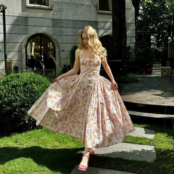 Suninheart Elegant A Line Midi Dress 2024 New Arrivals Halter Sexy Holiday Party Dresses Summer Women's Clothing Wholesale