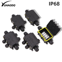 Waterproof junction box IP68.2/3/4/5/6 viasOutdoor rain proof, can soak in waterJunction boxElectrical protection boxFlame retar