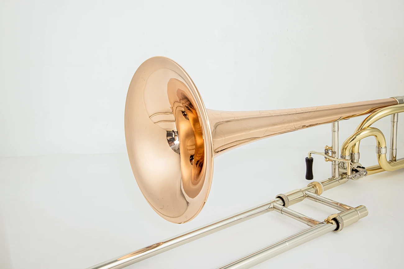 أداة نحاسية بشعار Bach B/F Trombone Phosphorus من مادة النحاس مع ملحقات الحقيبة #1
