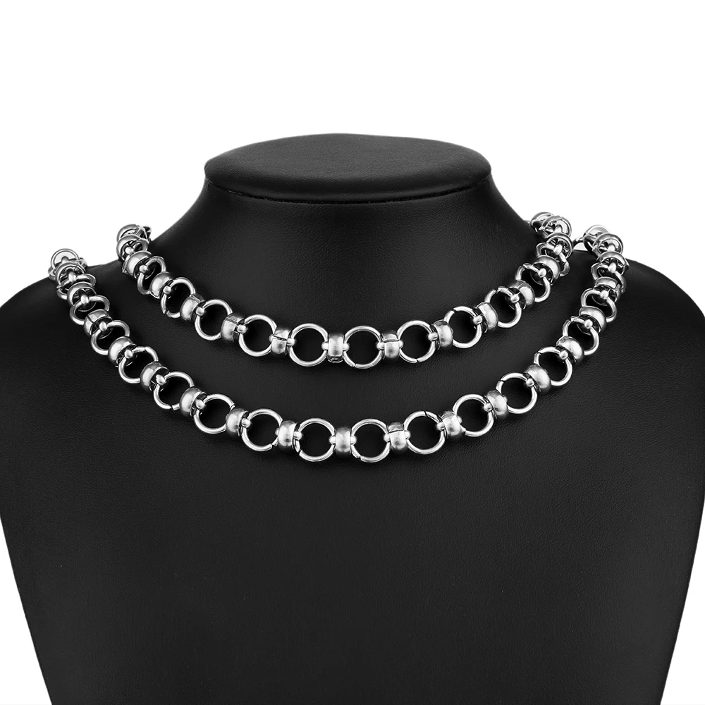 1 Meter Stainless Steel Circle Knot Chains for DIY Necklace Findings Bracelet Supplies Jewelry Making Components Wholesale