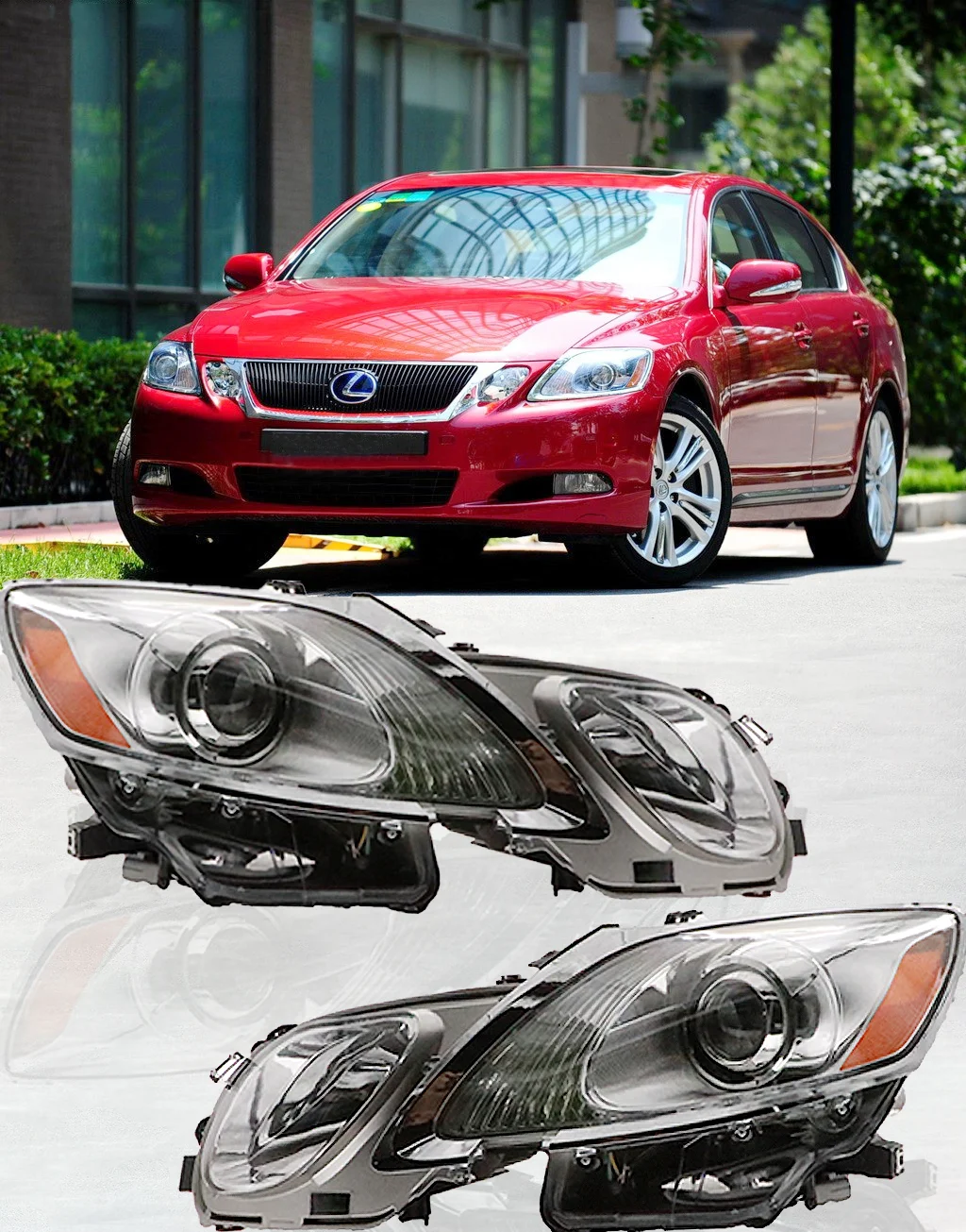 

OE USA GS300 Headlight for Lexus GS 2008-2011 GS300 Headlight Xenon Bulbs With HID & AFS GS300 Headlight US Spec Black Version