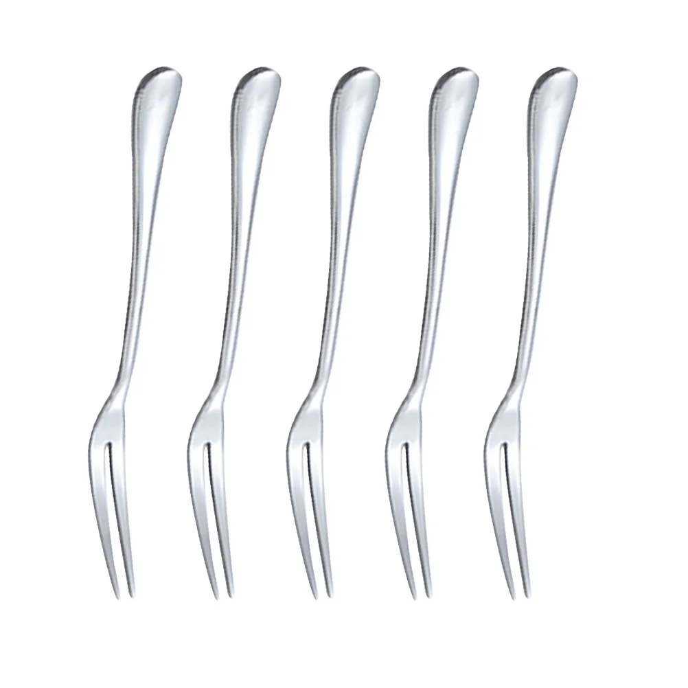 

5 Pcs Fruit Fork Serving Cute Forks Lunch Accessories Utensils Silverware