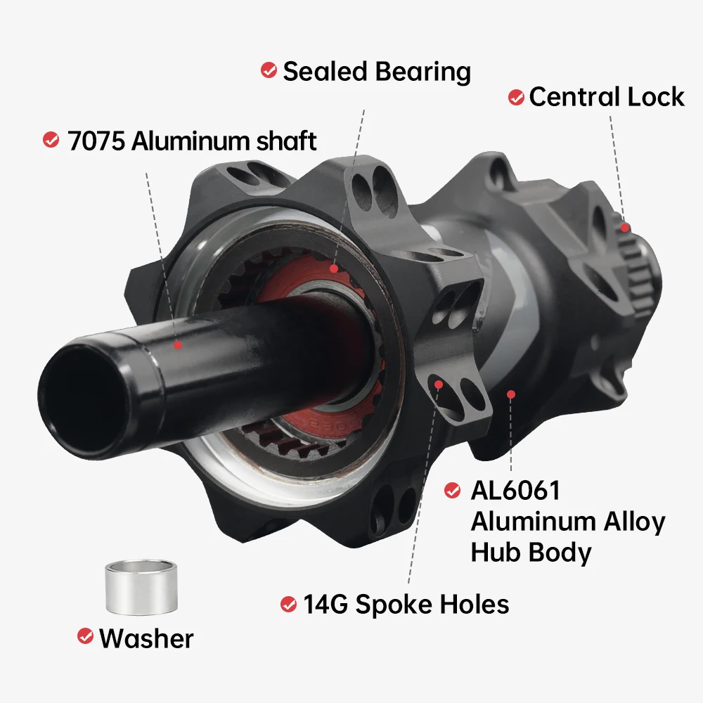 MT080F/R Fahrrad Ersatzteil ARC Hochpräzise Scheibenbremse Zyklusnabe 24h Ratsche 36/54T Hinterradnabe Rennradnabe