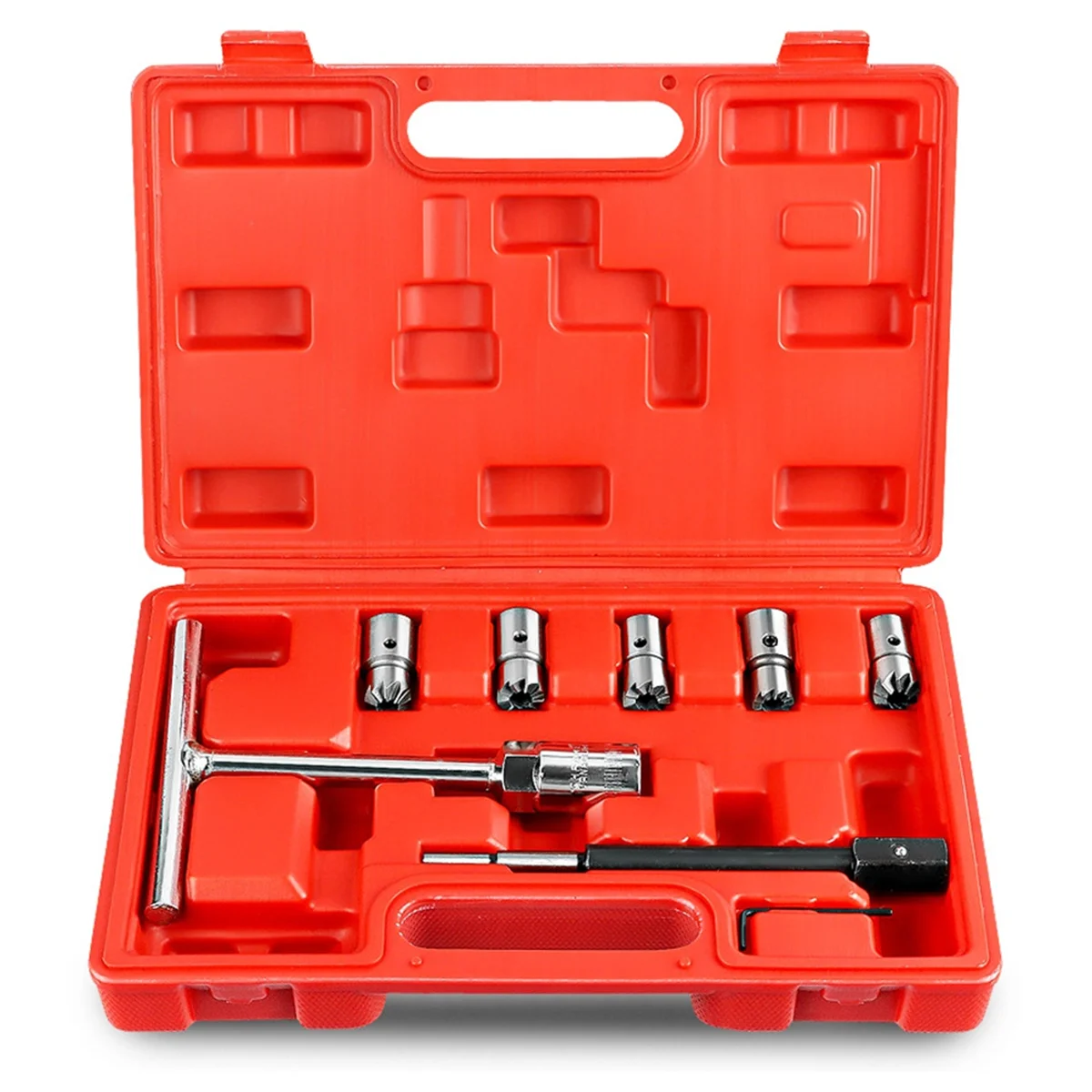 

CHFL 7PCS Diesel Injector Seat Cutter Cleaner Tools Carbon Remover Car Garage Tool Kit