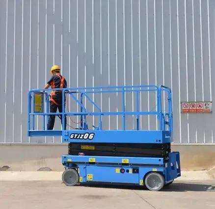 6-14m Mobile Scissor Lift Electro Hydraulic Working Platform High Altitude Work Maintenance Hydraulic Small Self Propelled Type