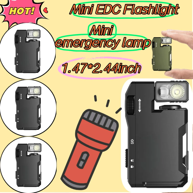 Rechargeable EDC Flashlight G5 EDC Light 400 Lumens Magnetic Portable Mini Flashlights EDC Flashlight Rechargeable Outdoor Camp